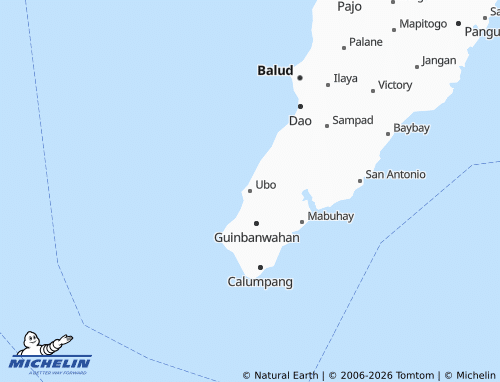 MICHELIN Ubo map - ViaMichelin