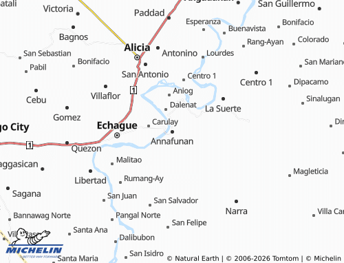 MICHELIN Annafunan map - ViaMichelin