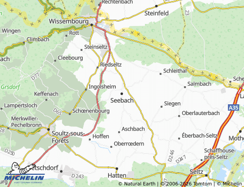 Mapa MICHELIN Seebach - ViaMichelin