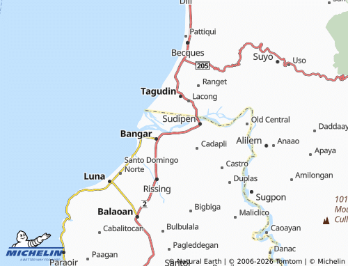 MICHELIN General Prim West map - ViaMichelin