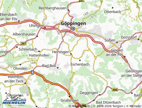 MICHELIN Heiningen map - ViaMichelin