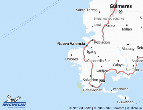 MICHELIN Dolores map - ViaMichelin