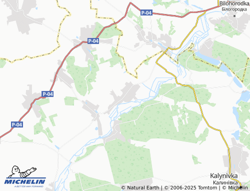 MICHELIN Novosilky map - ViaMichelin