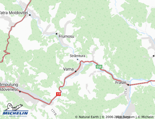 Mappa MICHELIN Strâmtura - ViaMichelin