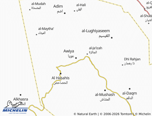 MICHELIN-Landkarte Awiya - ViaMichelin