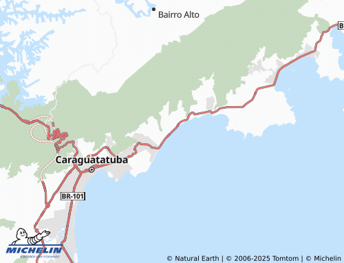 MICHELIN Praia Massaguaçu map - ViaMichelin
