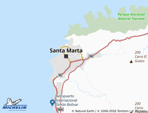 Mappa MICHELIN Santa Lucía - ViaMichelin