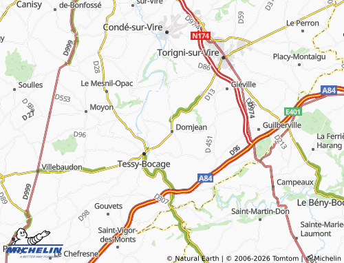 MICHELIN Domjean map - ViaMichelin