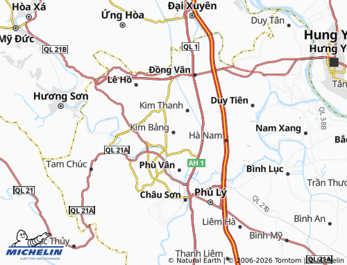 Mapa MICHELIN Văn Xá - ViaMichelin