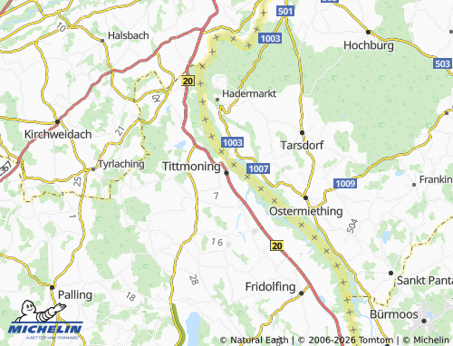 Mappa MICHELIN Tittmoning - ViaMichelin