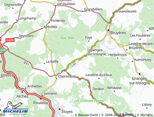 Mappa MICHELIN Deycimont - ViaMichelin