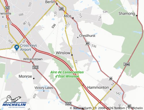Carte MICHELIN Winslow - ViaMichelin