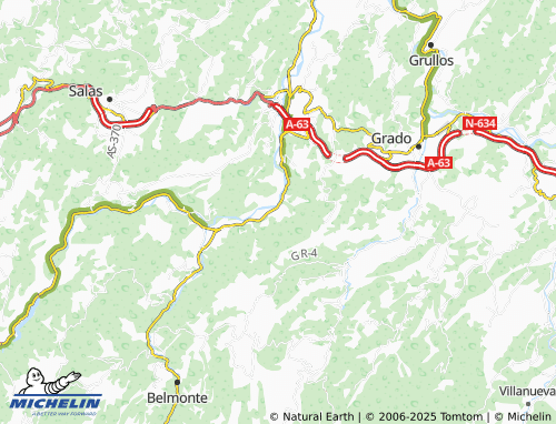 MICHELIN Cutiellos map - ViaMichelin