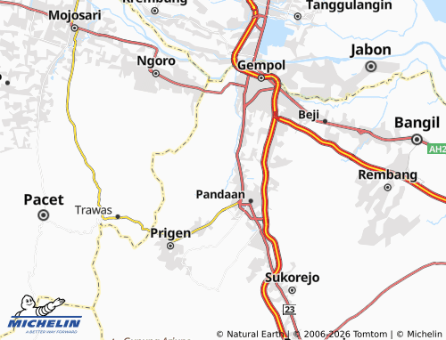 Carte MICHELIN Sumber Suko - ViaMichelin