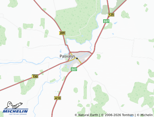 Mappa MICHELIN Pasvalys - ViaMichelin