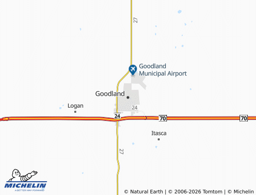 Carte MICHELIN Goodland - ViaMichelin