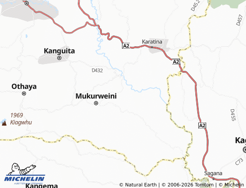 MICHELIN Gatura map - ViaMichelin