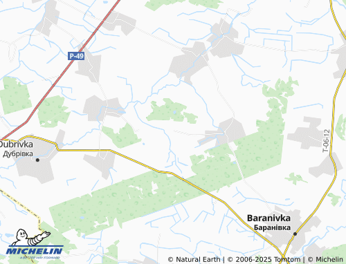 MICHELIN Vyshnivka map - ViaMichelin