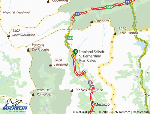 Mappa MICHELIN San Bernardino - ViaMichelin