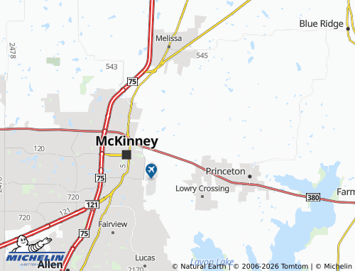 Kaart MICHELIN New Hope - ViaMichelin