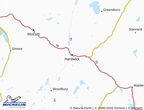 Mappa MICHELIN Hardwick - ViaMichelin