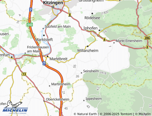 Mapa MICHELIN Tiefenstockheim - ViaMichelin