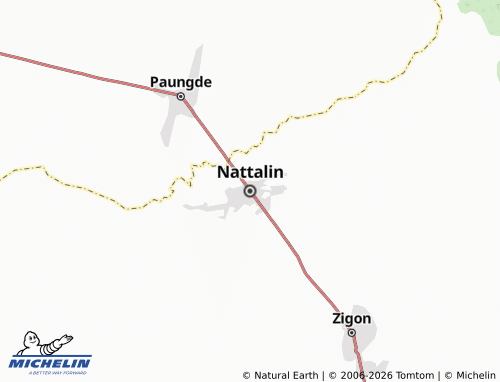 Kaart MICHELIN Nattalin - ViaMichelin