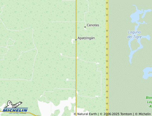 MICHELIN Cuyos de Caoba map - ViaMichelin