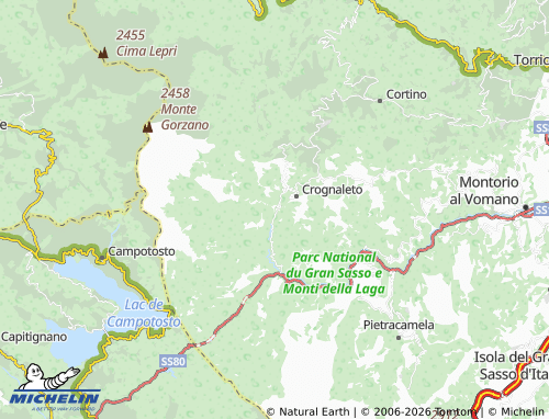 Mapa MICHELIN Cervaro - ViaMichelin