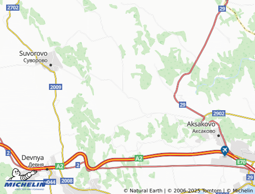 MICHELIN Izgrev map - ViaMichelin