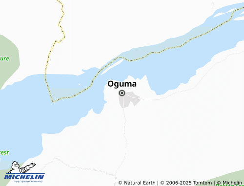 MICHELIN Oguma map - ViaMichelin