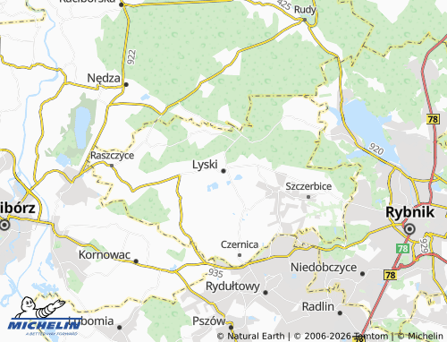 MICHELIN Lyski map - ViaMichelin