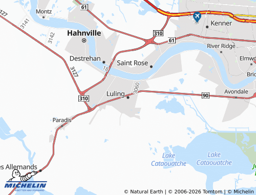 Mappa MICHELIN Luling - ViaMichelin