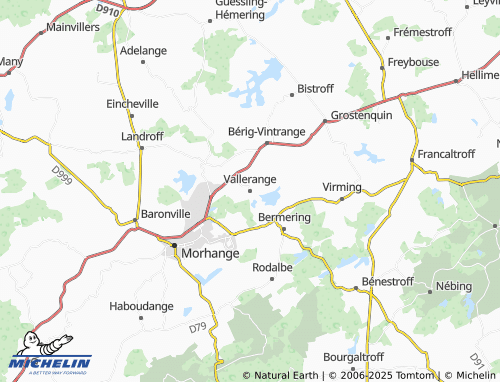 Carte MICHELIN Vallerange - ViaMichelin