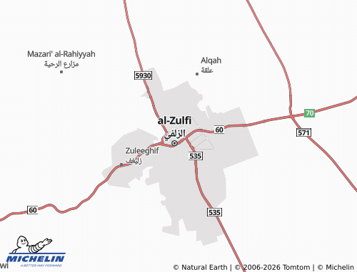 Carte MICHELIN al-'Azeeziyyah - ViaMichelin