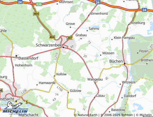 MICHELIN Melusinental map - ViaMichelin
