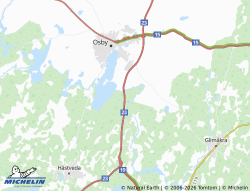 MICHELIN-Landkarte Östra Genastorp - ViaMichelin