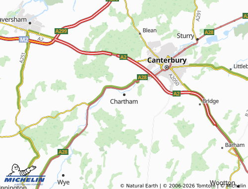 Carte MICHELIN Chartham - ViaMichelin