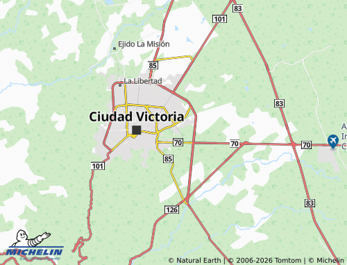 Mappa MICHELIN Servidores Públicos - ViaMichelin