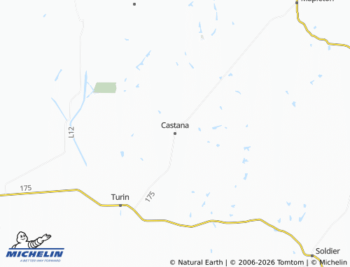 Carte MICHELIN Castana - ViaMichelin