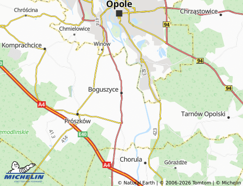 MICHELIN Boguszyce map - ViaMichelin