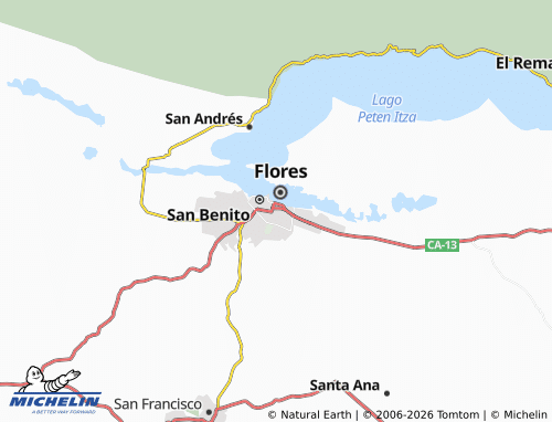MICHELIN Santa Elena map - ViaMichelin