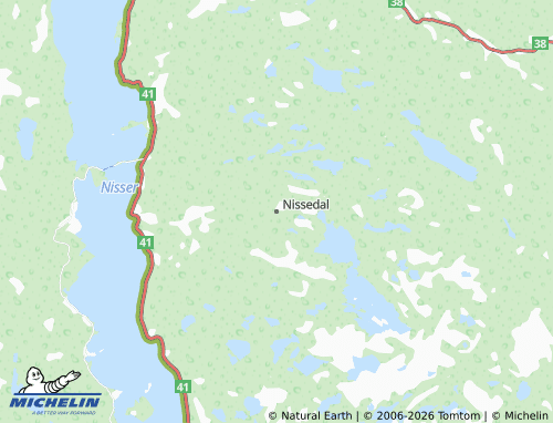 Mapa MICHELIN Nissedal - ViaMichelin