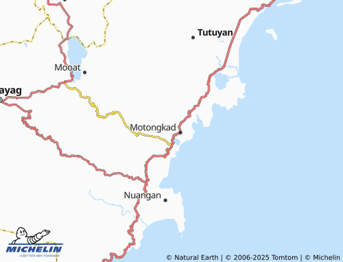MICHELIN Motongkad Tengah map - ViaMichelin