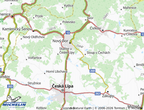 Mapa MICHELIN Chotovice - ViaMichelin