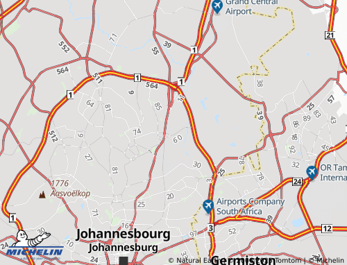 Kaart MICHELIN Eastgate Extension 18 - ViaMichelin