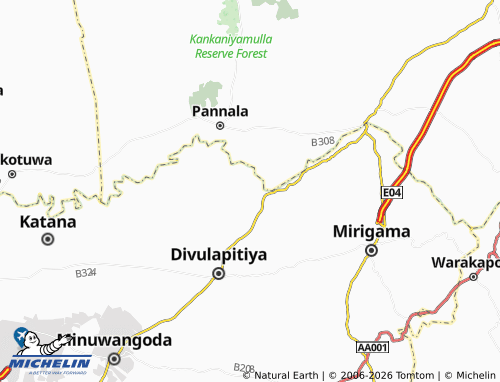 Mappa MICHELIN Waradala - ViaMichelin