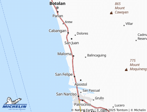 MICHELIN Maloma map - ViaMichelin