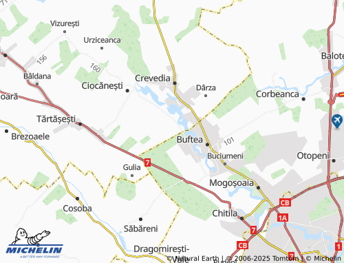Mappa MICHELIN Samurcași - ViaMichelin
