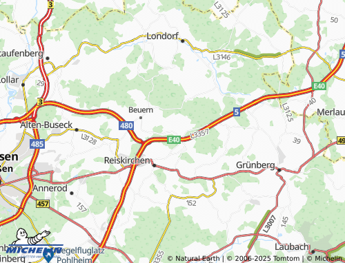 MICHELIN Bersrod map - ViaMichelin
